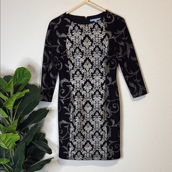ANTONIO MELANI Dresses & Skirts - ANTONIO MELANI Black and Silver Long Sleeve Dress 2